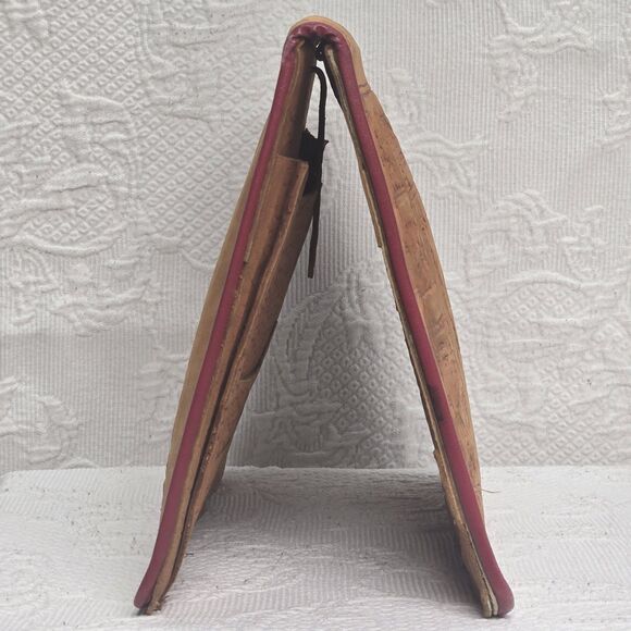 Egyptian Handmade Vintage Leather Bifold Organizer Document Holder Boho Business - Picture 4 of 11